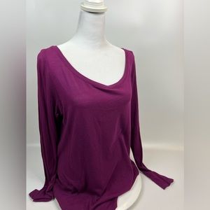 Polo Ralph Lauren long sleeve tissue t. Size L. Merlot. EUC